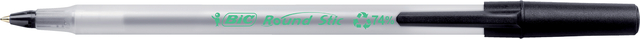 Balpen Bic Ecolutions round stic medium zwart