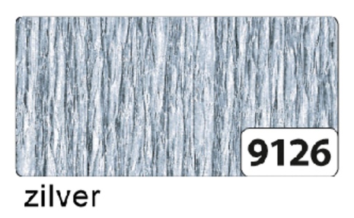 [141871] Crêpepapier Folia 50x250cm 10vel 9126 zilver
