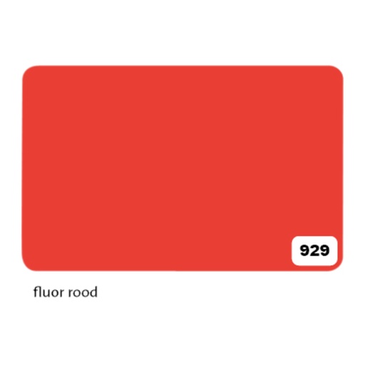 [142152] Etalagekarton Folia 1-zijdig 48x68cm 380gr nr929 fluor rood