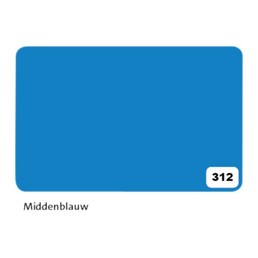 [142153] Etalagekarton Folia 1-zijdig 48x68cm 380gr nr312 middenblauw