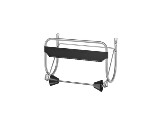 [897154] Poetspapierdispenser Satino CR1 muurstandaard zilver 332380