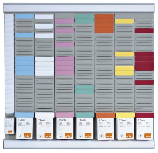[950851] Planbord Nobo kantoorplanning T-kaart nr.2 met 24 sleuven