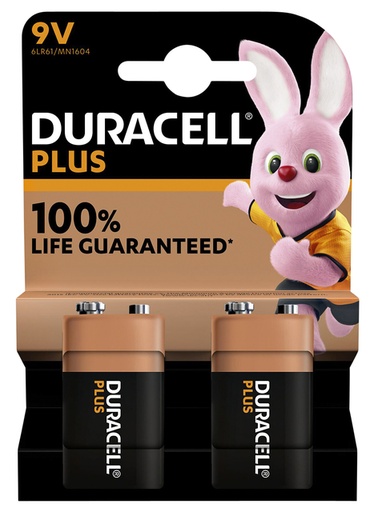 [1388157] Batterij Duracell Plus 2x 9Volt