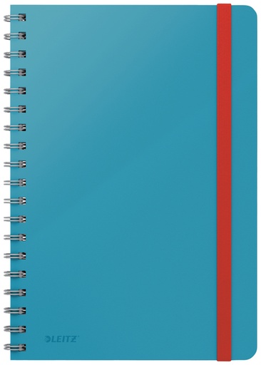 [1397874] Notitieboek Leitz Cosy B5 160 blz spiraal lijn blauw