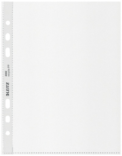 [1398124] Showtas Leitz Recycle 100µ 6-gaats PP A5 transparant 25 stuks