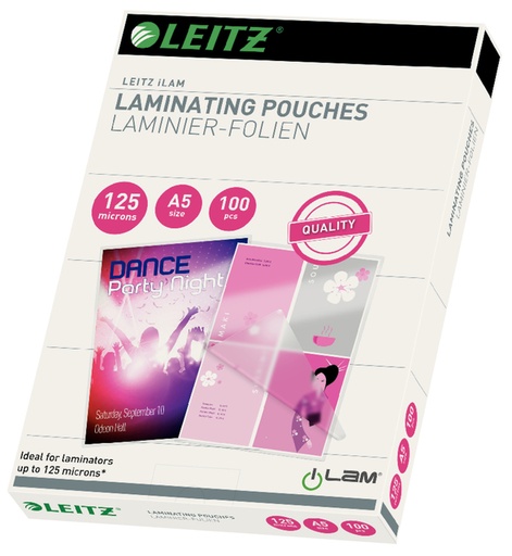 [1400419] Lamineerhoes Leitz iLAM A5 2x125micron EVA 100stuks