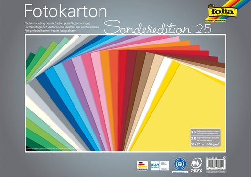 [1400515] Fotokarton Folia 300gr 50x70cm 25vel assorti