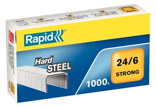 [306066] Nieten Rapid 24/6 staal strong 1000 stuks