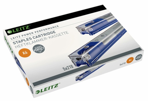 [306091] Nieten Leitz cartridge K6 26/6 5x210 stuks