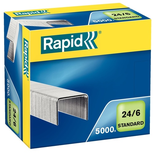 [306230] Nieten Rapid 24/6 gegalvaniseerd standaard 5000 stuks