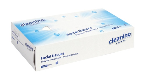 [1401012] Facial tissues Cleaninq F1 2-laags 100 vel wit