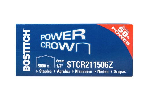 [306480] Nieten Bostitch B8 staal STRC2115 6mm gebogen rug 5000 stuks