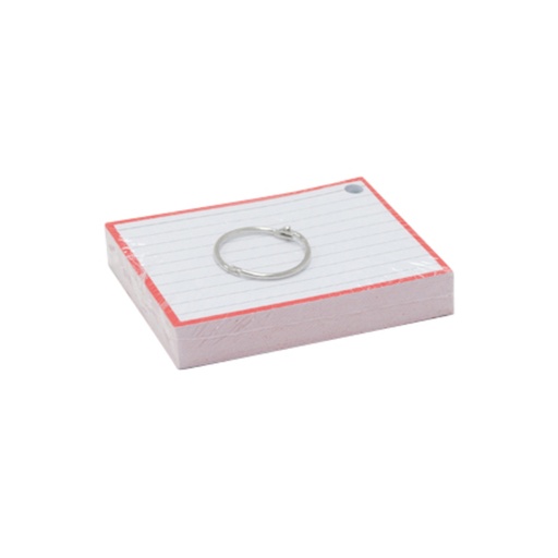 [1404612] Flashcards A7 Rood incl. clipring