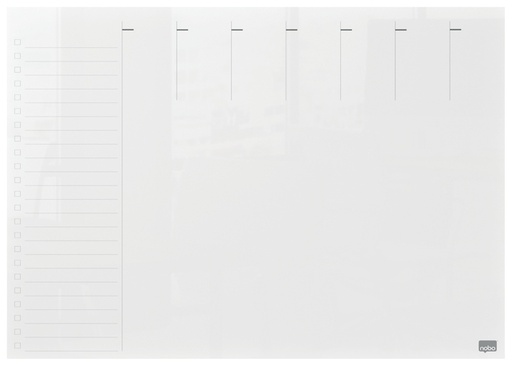 [1405265] Weekplanner Nobo transparant acryl A4