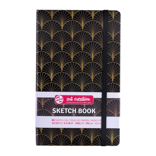 [1407016] Schetsboek Talens Art Creation 80 vel 140gr 130x210mm art deco