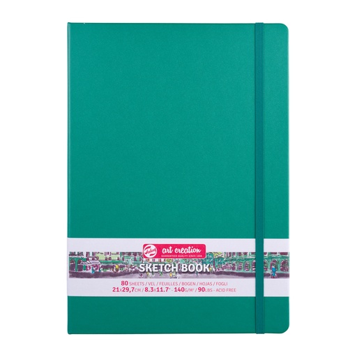 [1407028] Schetsboek Talens Art Creation 80 vel 140gr 210x297mm woudgroen