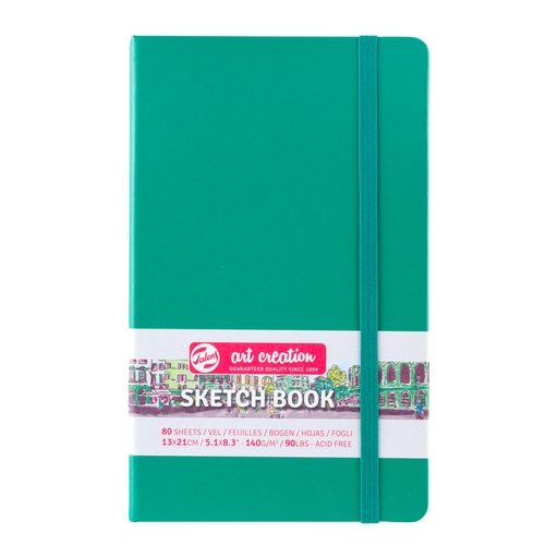 [1407029] Schetsboek Talens Art Creation 80 vel 140gr 130x210mm woudgroen