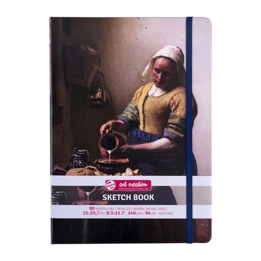 [1420491] Schetsboek Talens Art Creation 80 vel 140gr 210x297mm Het melkmeisje