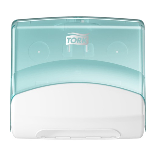 [1422569] Reinigingsdoekdispenser Tork W4 Performance gevouwen turquoise 654000