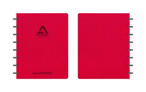 [1422986] Schrift Adoc Business A5 ruit 5x5mm 144 pagina's 90gr rood