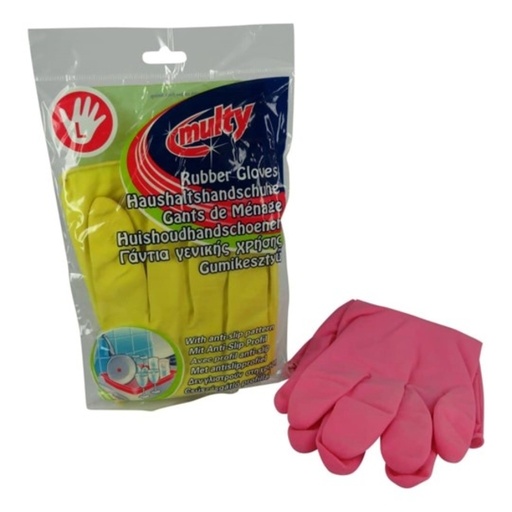[1429611] Huishoudhandschoen Multy latex Large assorti