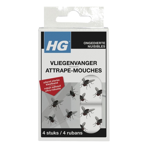 [1434304] Vliegenvanger HG HGX kleefstrips 4 stuks