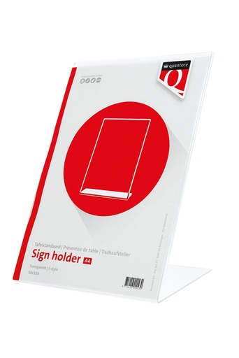 [506339] Kaarthouder Quantore A4 L-staand