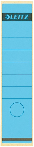 [504263] Rugetiket Leitz breed/lang 62x285mm zelfklevend blauw 10 stuks