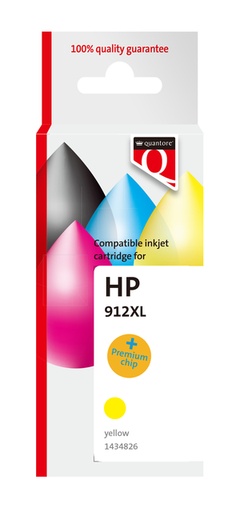 [1434821] Inktcartridge Quantore alternatief tbv Hp 912XL 3YL84AE hc zwart
