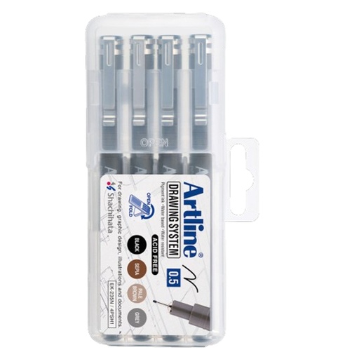 [1435349] Fineliner Artline technisch 0.5mm assorti