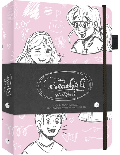 [1435595] Schetsboek CreaChick  Pink