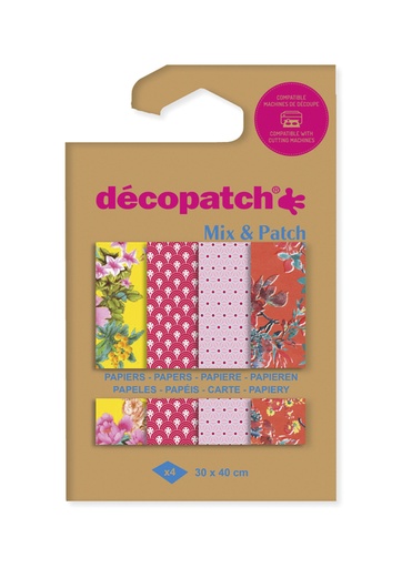 [1437168] Hobbypapier Décopatch 30x40cm set à 4 vel thema Wandeling in Kyoto