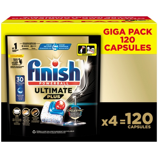 [1437637] Vaatwastabletten Finish Ultimate plus 120 stuks gigapack