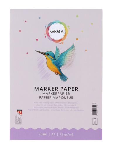 [1437234] Markerblok Qrea A4 75gram 75vel