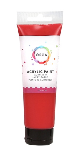 [1437184] Acrylverf Qrea 120 ml vermiljoen