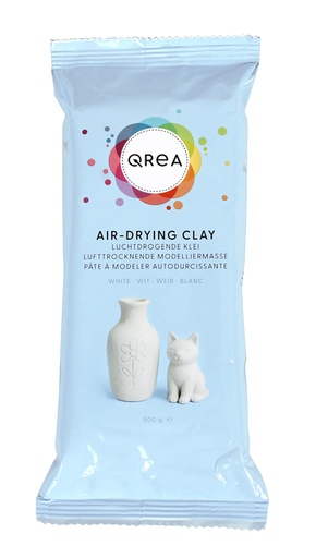 [1437191] Klei Qrea luchtdrogend wit 500 gram