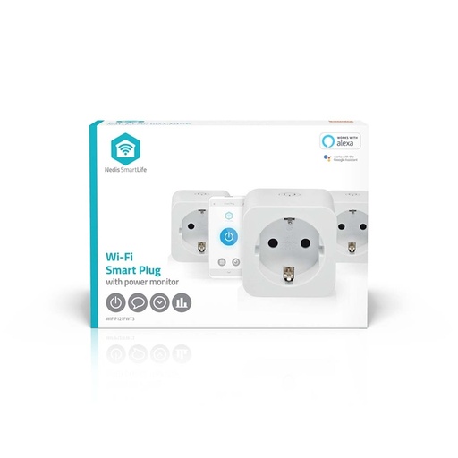 [1438397] Slimme stekker Nedis Smartlife Wifi 3 stuks wit