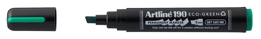 [1438844] Permanent marker Artline 190 Dry Safe Eco schuin 2-5mm groen