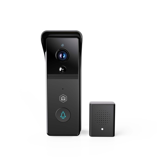 [1438499] Videodeurbel Nedis Smartlife Wifi 3MP Full HD 1296p zwart