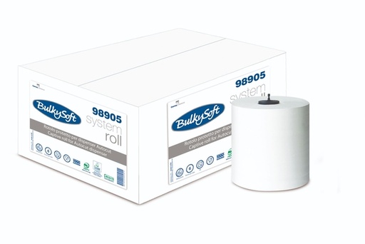[1465987] Handdoekrol BulkySoft H1 Matic 2-laags 200m wit 98905