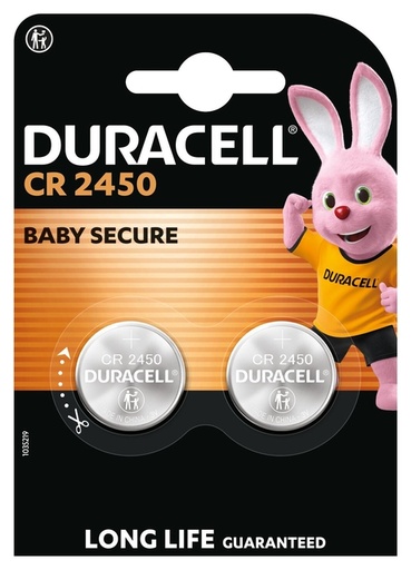 [1466075] Batterij Duracell knoopcel 2x CR2450 lithium