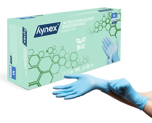 [1466526] Handschoen Hynex nitril Bio M blauw 3.5gr 100 stuks
