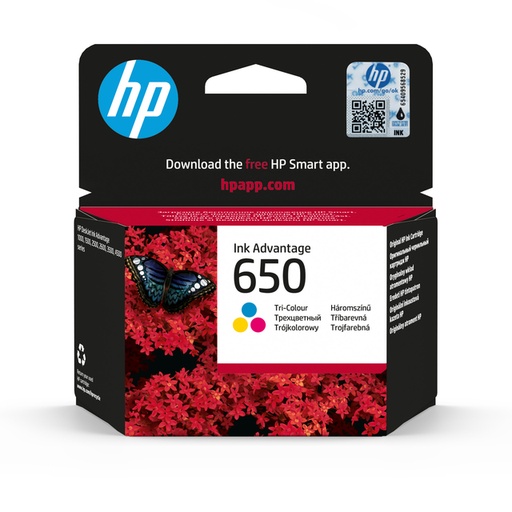 [1467306] Inktcartridge HP CZ102A 650  3 kleuren