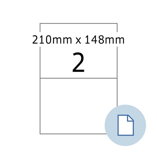 [1467685] Etiket HERMA 8402 A4 EXPR 500 210x148mm wit 1000 stuks