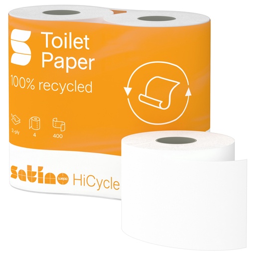 [1466400] Toiletpapier Satino MT1 HiCycle 2-laags 4x400 vel wit 067900