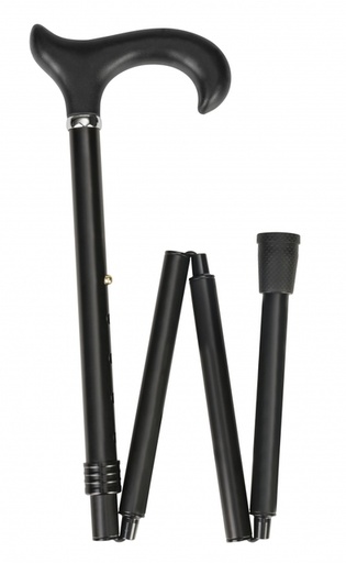 [1467991] Wandelstok Able2 opvouwbaar soft derby handvat zwart