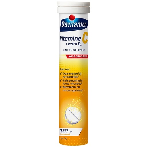 [1469592] Vitamine C Davitamon extra D3 15 stuks