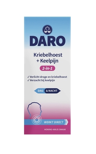[1469599] Hoestdrank Daro 2-in-1 kriebelhoest+keelpijn 150ml