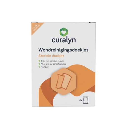 [1469600] Wondreinigingsdoekjes Curalyn 10 stuks