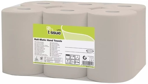 [1469015] Handdoekrol E-Tissue Q14 Matic XL klein 2-laags 130m naturel 127315
